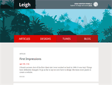 Tablet Screenshot of leighhowells.com